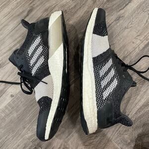 Men’s addidas Ultra Boost ST Black Grey Running Shoe Size 13